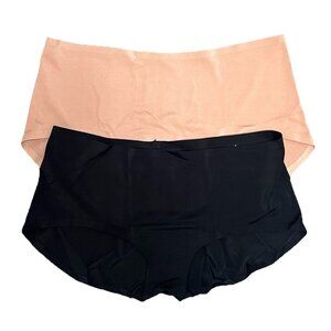 NWT Free People x WE ARE HAH Hipster Boyshort Panties Large Black & Copper Rose